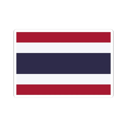 Flag of Thailand (Thailand) STICKER Vinyl Kiss-Cut Decal 4 Inch White - The Sticker Space
