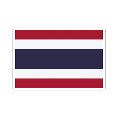 Flag of Thailand (Thailand) STICKER Vinyl Kiss-Cut Decal 6 Inch White - The Sticker Space