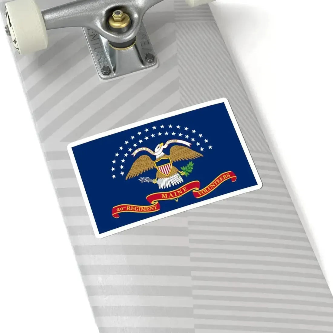 Flag of the 20th Maine Volunteer Infantry Regiment (United States) STICKER Vinyl Kiss-Cut Decal - The Sticker Space