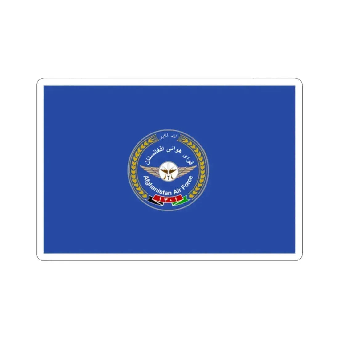 Flag of the Afghan Air Force (Afghanistan) STICKER Vinyl Kiss-Cut Decal 2 Inch White - The Sticker Space