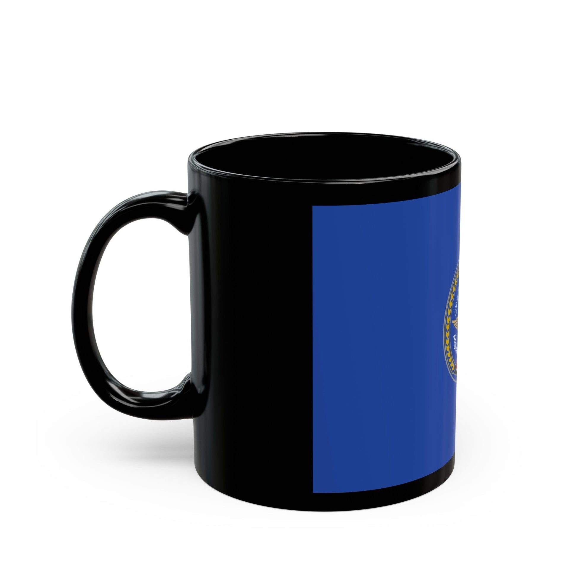 Flag of the Afghan Air Force - Black Coffee Mug-The Sticker Space