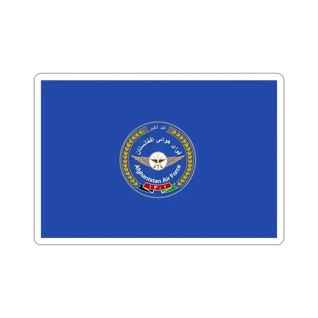 Flag of the Afghan Air Force STICKER Vinyl Die-Cut Decal 4 Inch - The Sticker Space