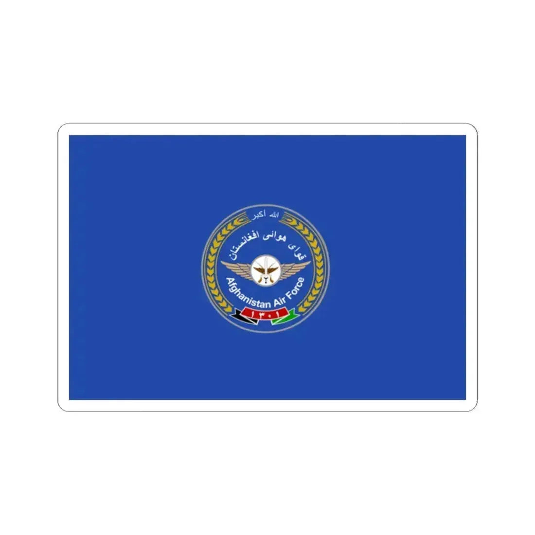 Flag of the Afghan Air Force - STICKER Vinyl Kiss-Cut Decal 2 Inch White - The Sticker Space