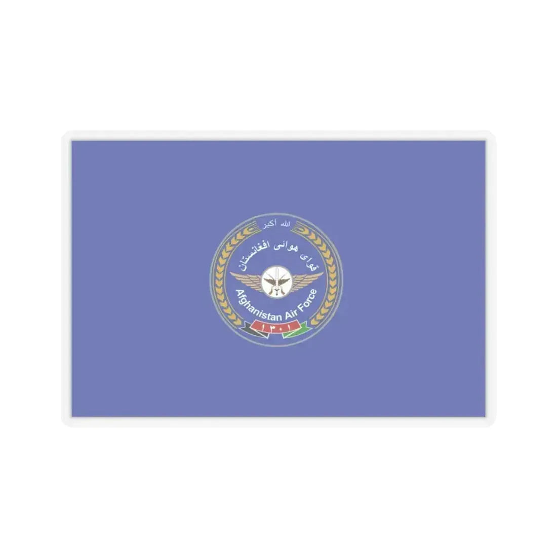 Flag of the Afghan Air Force - STICKER Vinyl Kiss-Cut Decal 3 Inch Transparent - The Sticker Space