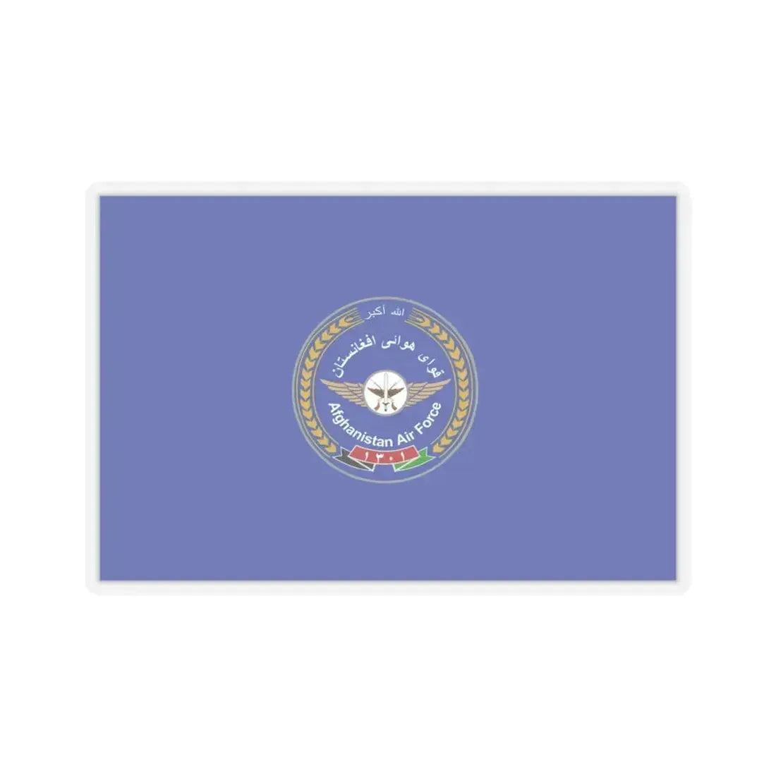 Flag of the Afghan Air Force - STICKER Vinyl Kiss-Cut Decal 4 Inch Transparent - The Sticker Space