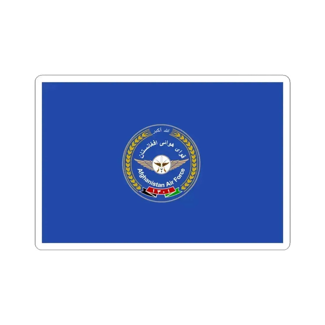 Flag of the Afghan Air Force - STICKER Vinyl Kiss-Cut Decal 4 Inch White - The Sticker Space
