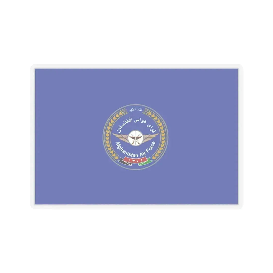 Flag of the Afghan Air Force - STICKER Vinyl Kiss-Cut Decal 6 Inch Transparent - The Sticker Space