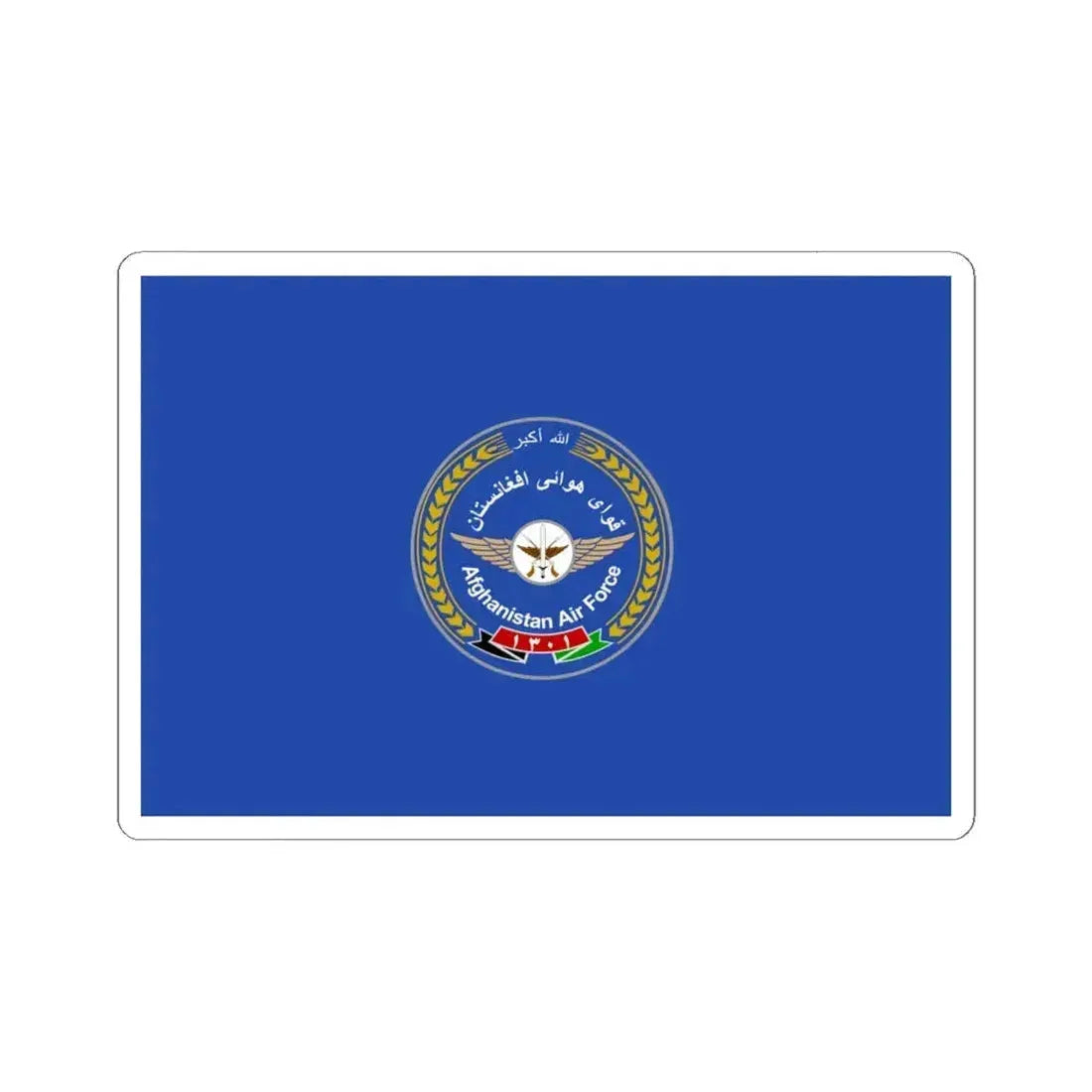 Flag of the Afghan Air Force - STICKER Vinyl Kiss-Cut Decal 6 Inch White - The Sticker Space