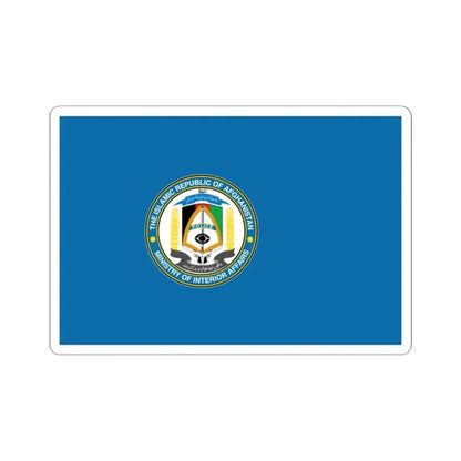 Flag of the Afghan National Police English 2001-2021 (Afghanistan) STICKER Vinyl Kiss-Cut Decal 2 Inch White - The Sticker Space