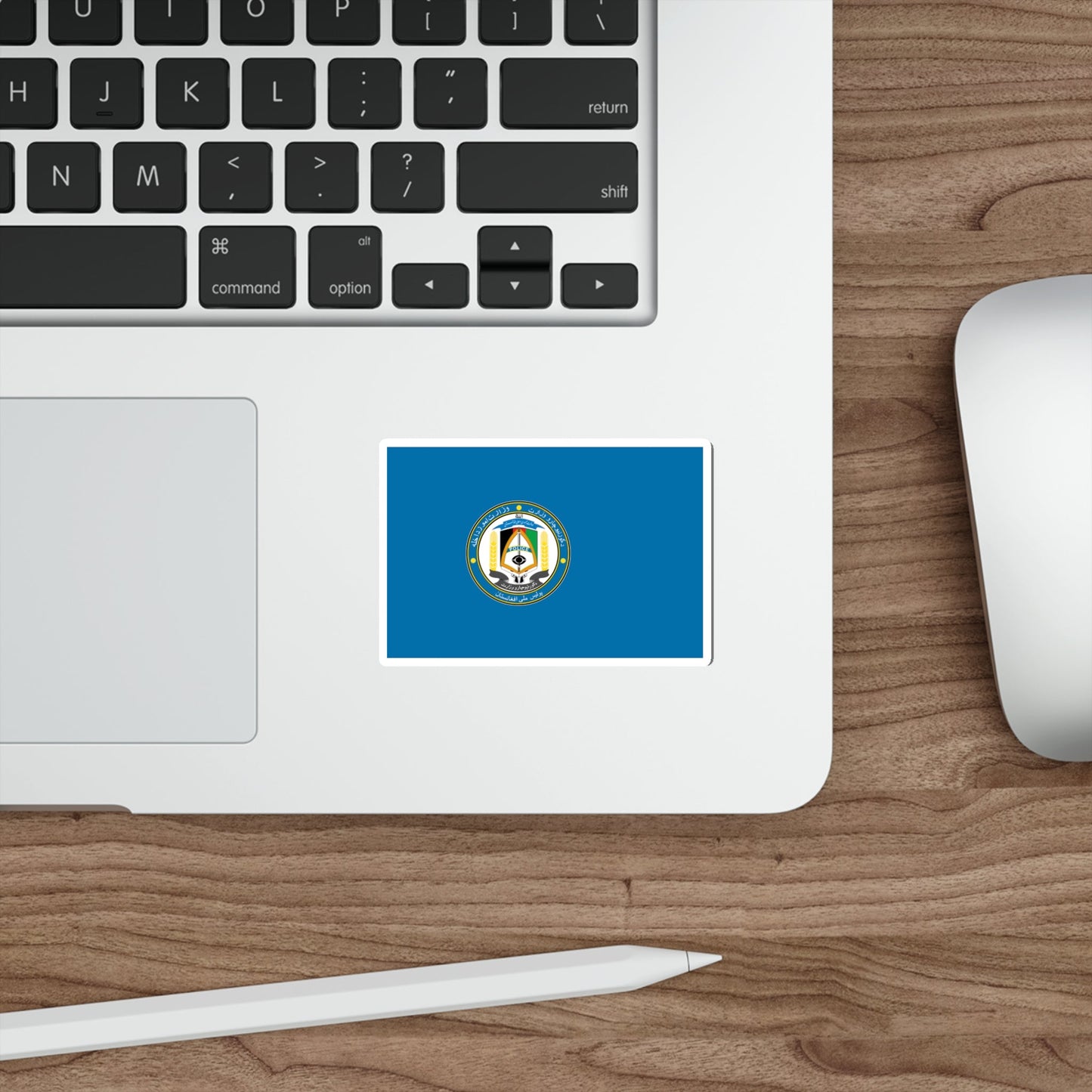 Flag of the Afghan National Police Pashto and Dari STICKER Vinyl Die-Cut Decal-The Sticker Space