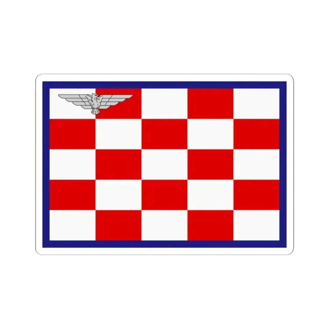 Flag of the Air Force of the Independent State of Croatia (Croatia) STICKER Vinyl Kiss-Cut Decal 2 Inch White - The Sticker Space
