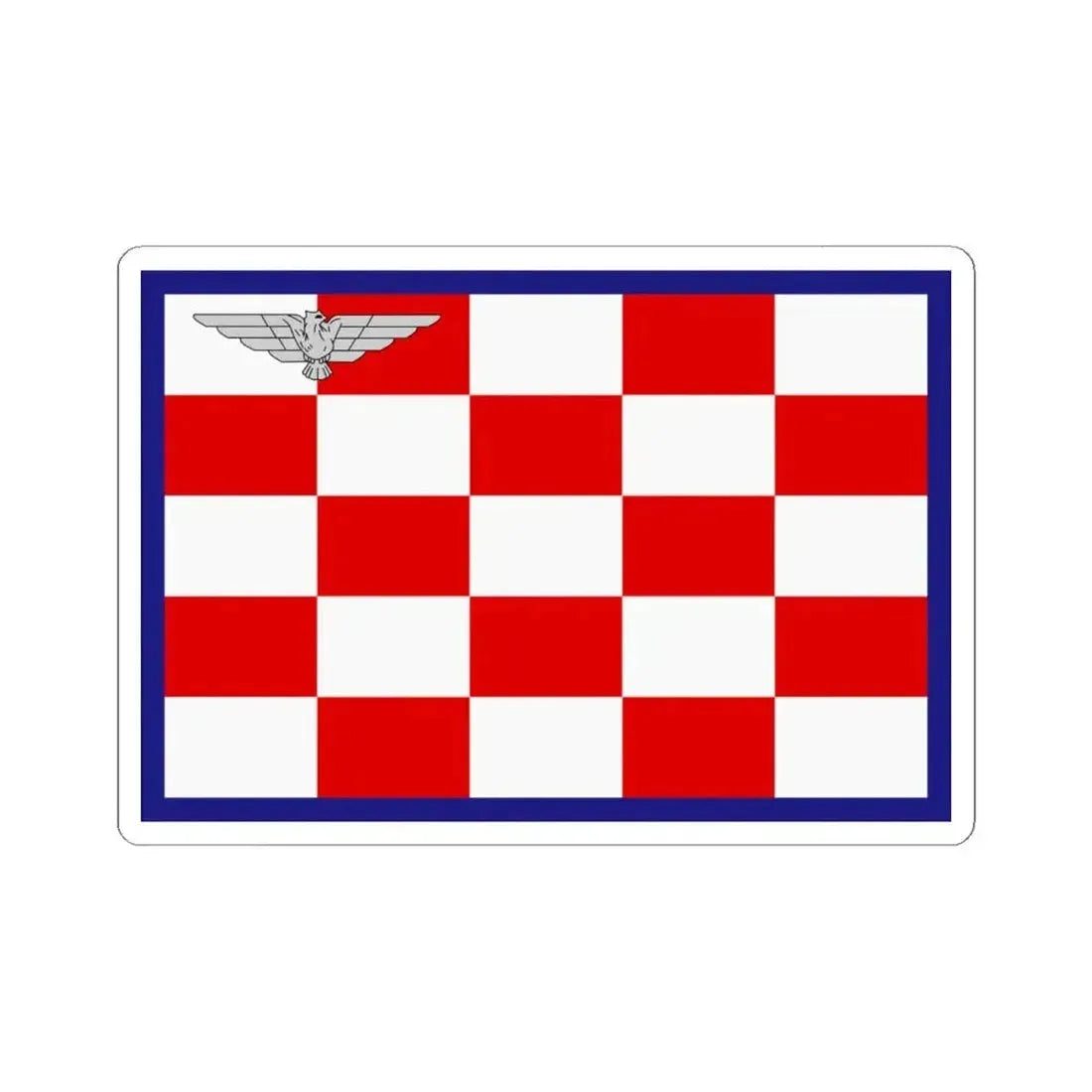 Flag of the Air Force of the Independent State of Croatia (Croatia) STICKER Vinyl Kiss-Cut Decal 4 Inch White - The Sticker Space