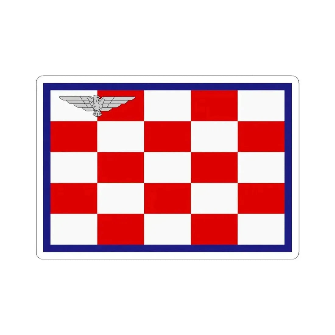 Flag of the Air Force of the Independent State of Croatia (Croatia) STICKER Vinyl Kiss-Cut Decal 6 Inch White - The Sticker Space