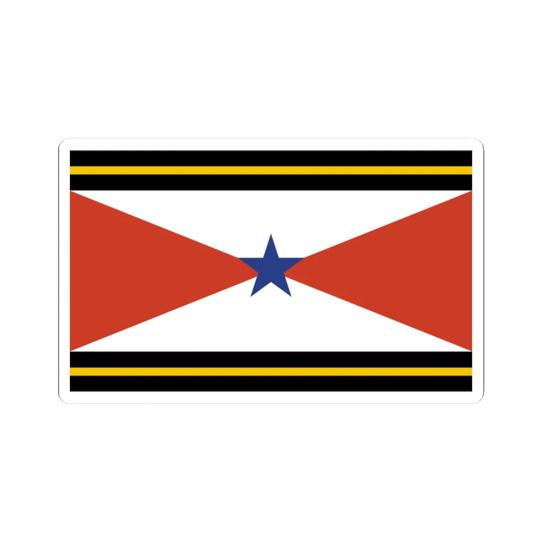 Flag of the Akha People Thailand (Thailand) STICKER Vinyl Kiss-Cut Decal 3 Inch White - The Sticker Space