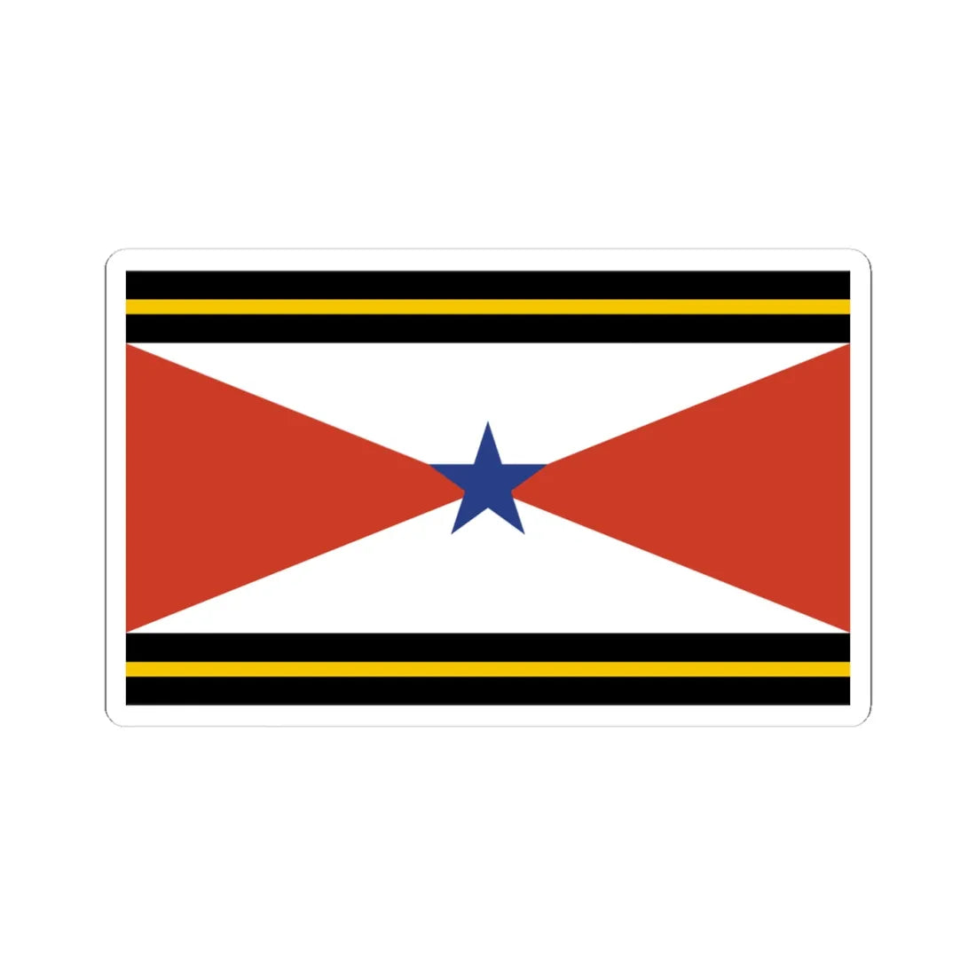 Flag of the Akha People Thailand (Thailand) STICKER Vinyl Kiss-Cut Decal 4 Inch White - The Sticker Space