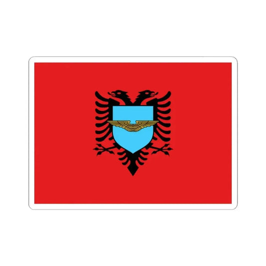 Flag of the Albanian Air Forces (Albania) STICKER Vinyl Kiss-Cut Decal 2 Inch White - The Sticker Space
