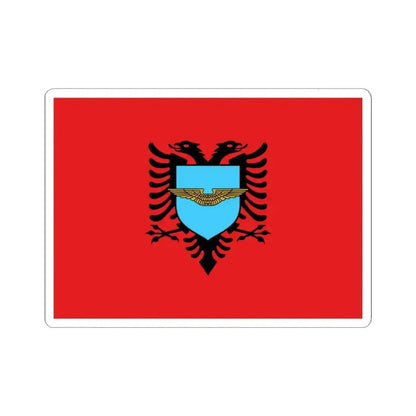 Flag of the Albanian Air Forces (Albania) STICKER Vinyl Kiss-Cut Decal 3 Inch White - The Sticker Space