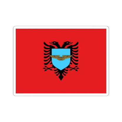 Flag of the Albanian Air Forces (Albania) STICKER Vinyl Kiss-Cut Decal 4 Inch White - The Sticker Space