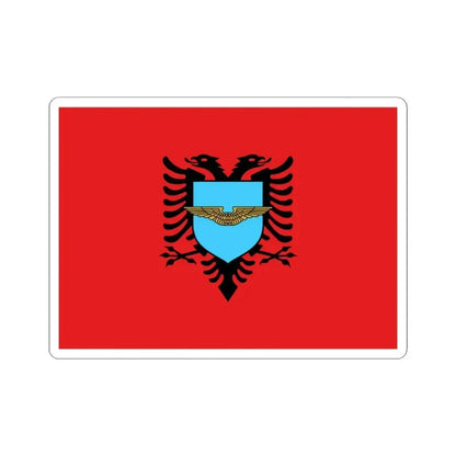 Flag of the Albanian Air Forces (Albania) STICKER Vinyl Kiss-Cut Decal 6 Inch White - The Sticker Space