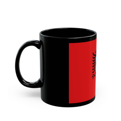 Flag of the Albanian Air Forces - Black Coffee Mug-The Sticker Space