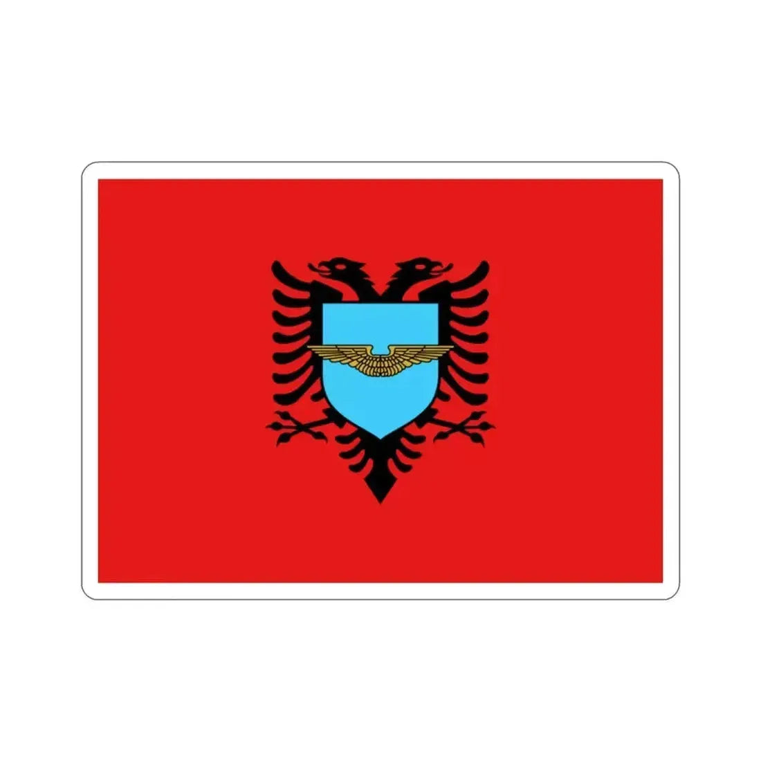 Flag of the Albanian Air Forces STICKER Vinyl Die-Cut Decal 2 Inch - The Sticker Space