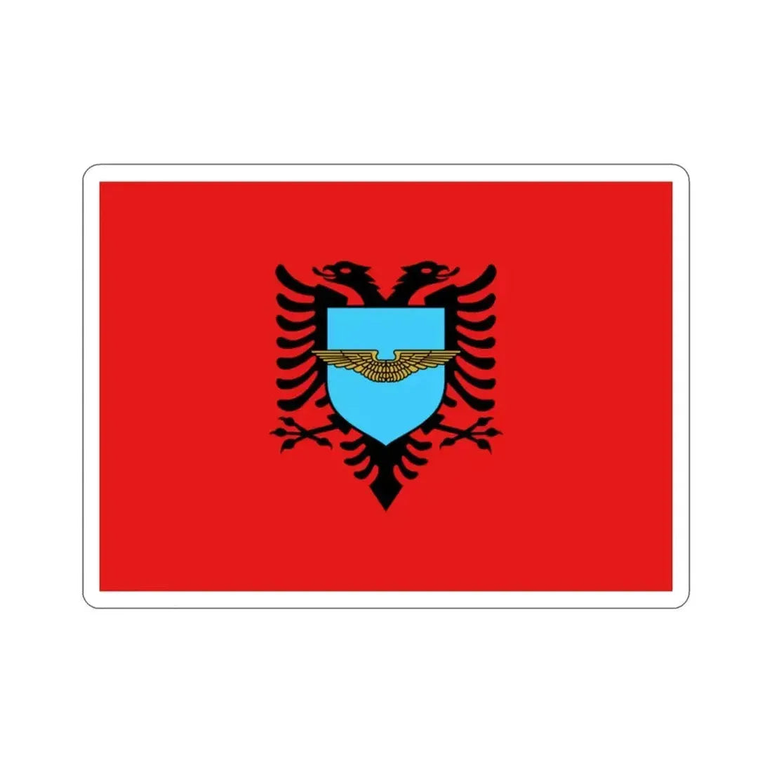 Flag of the Albanian Air Forces STICKER Vinyl Die-Cut Decal 2 Inch - The Sticker Space