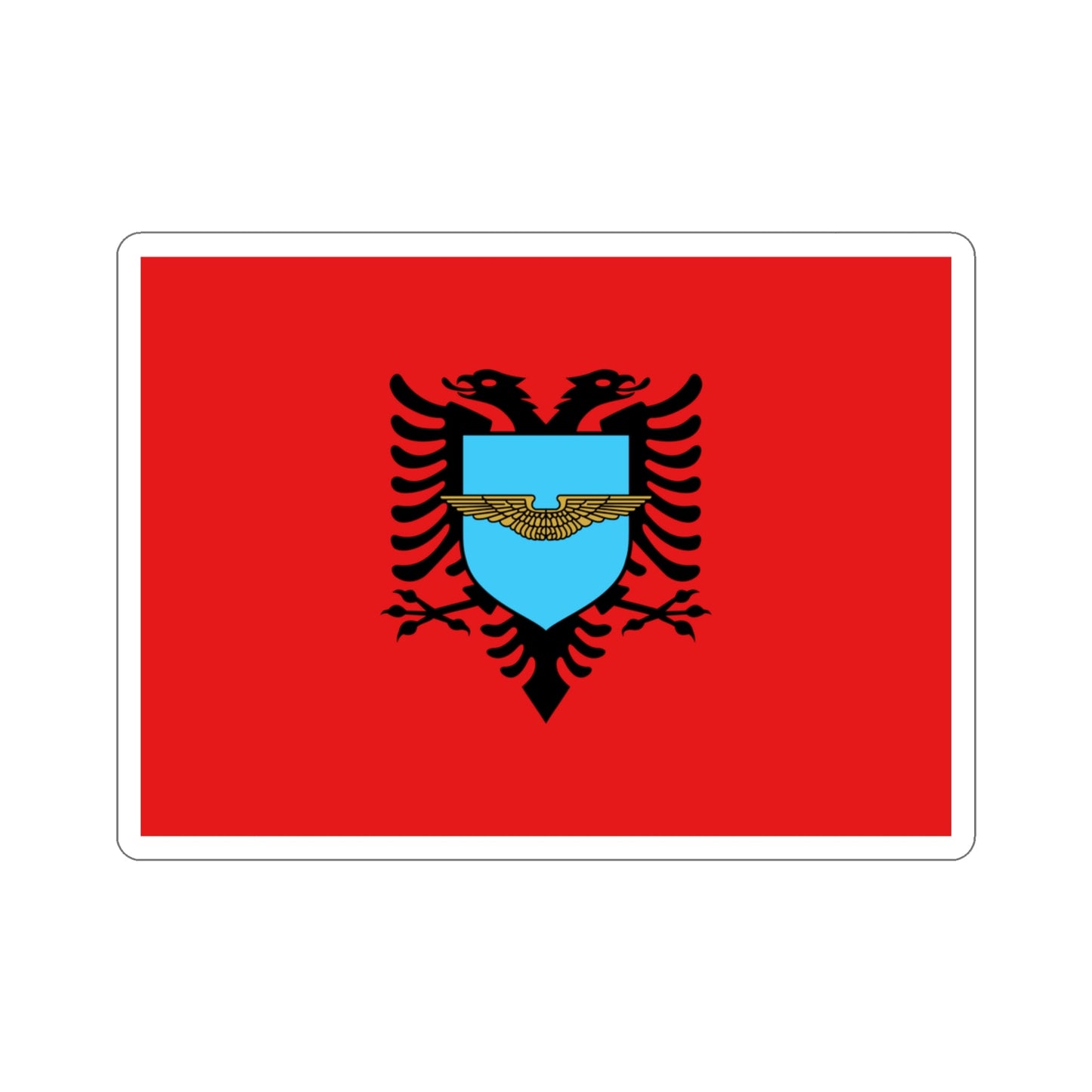 Flag of the Albanian Air Forces STICKER Vinyl Die-Cut Decal-3 Inch-The Sticker Space