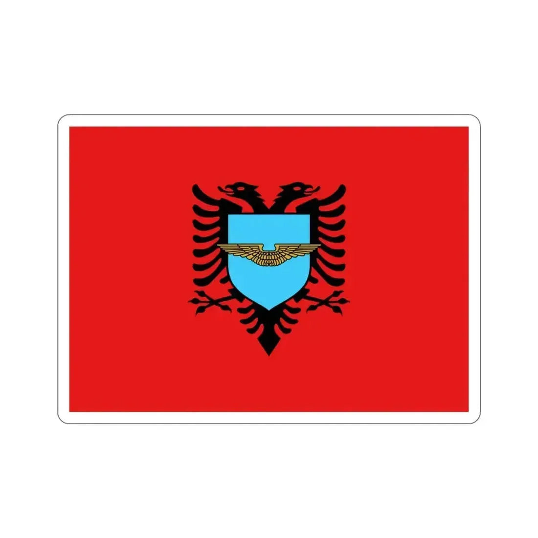 Flag of the Albanian Air Forces STICKER Vinyl Die-Cut Decal 3 Inch - The Sticker Space
