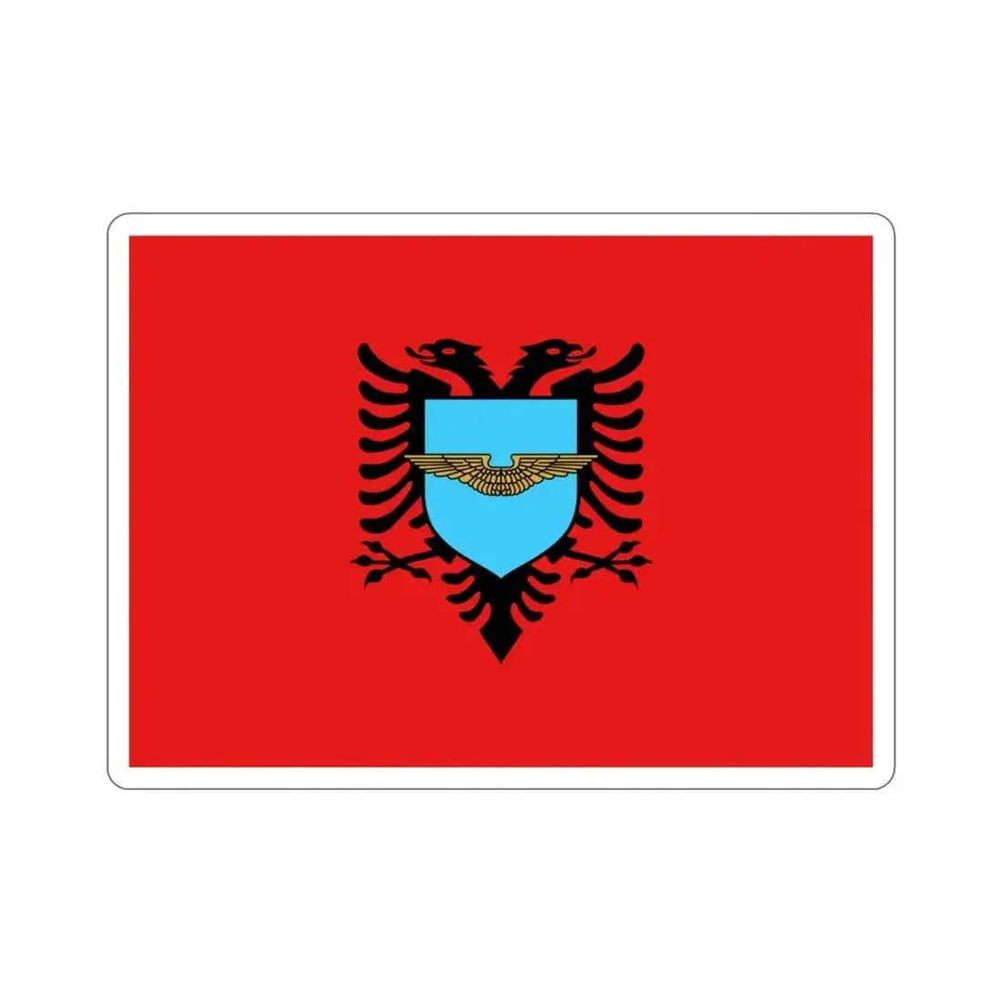 Flag of the Albanian Air Forces STICKER Vinyl Die-Cut Decal 3 Inch - The Sticker Space