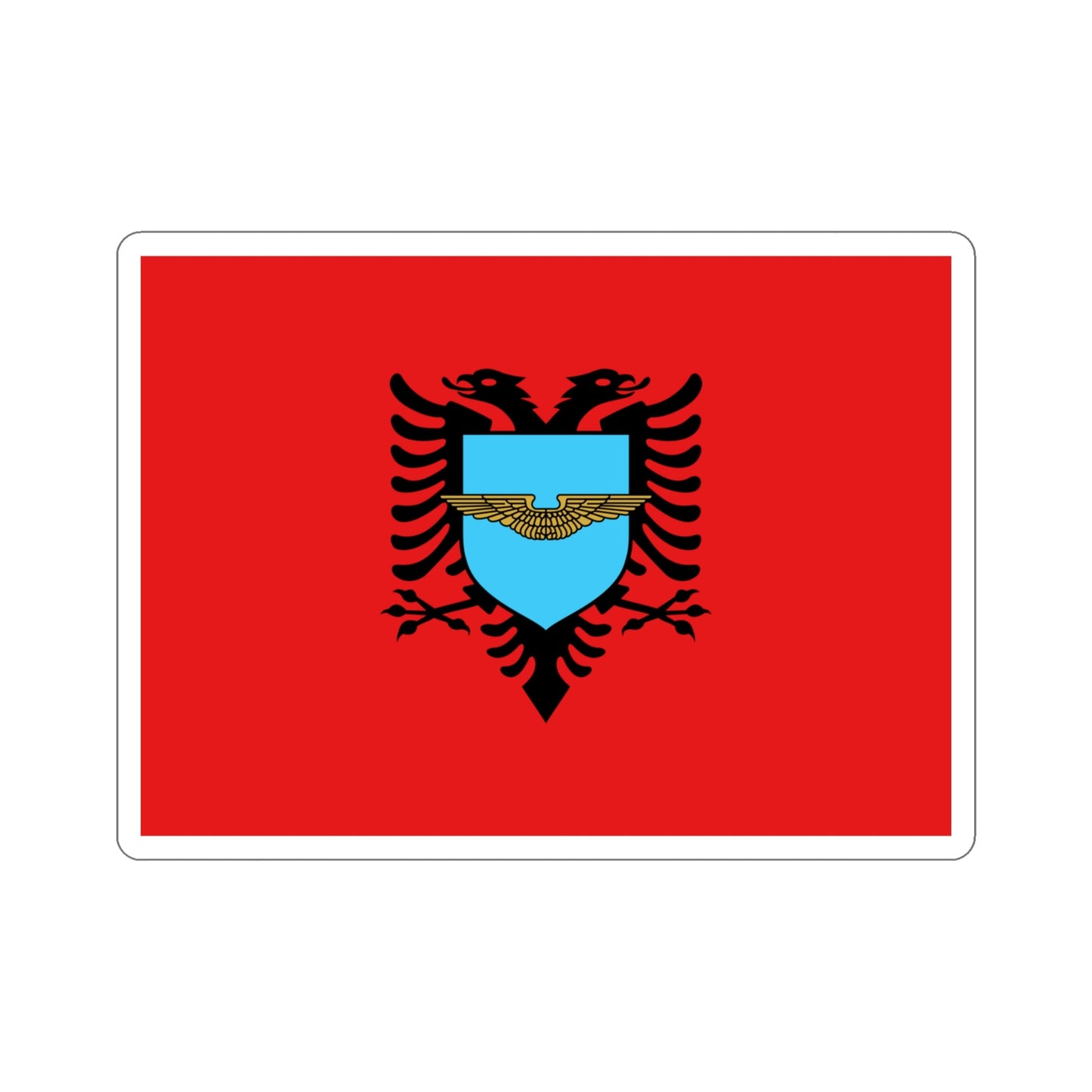 Flag of the Albanian Air Forces STICKER Vinyl Die-Cut Decal-4 Inch-The Sticker Space