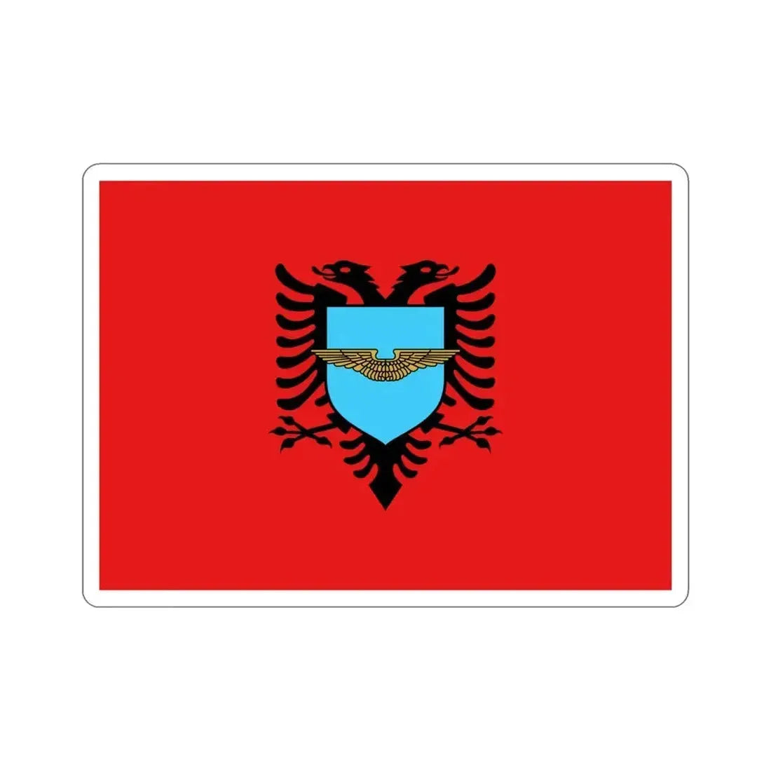 Flag of the Albanian Air Forces STICKER Vinyl Die-Cut Decal 4 Inch - The Sticker Space