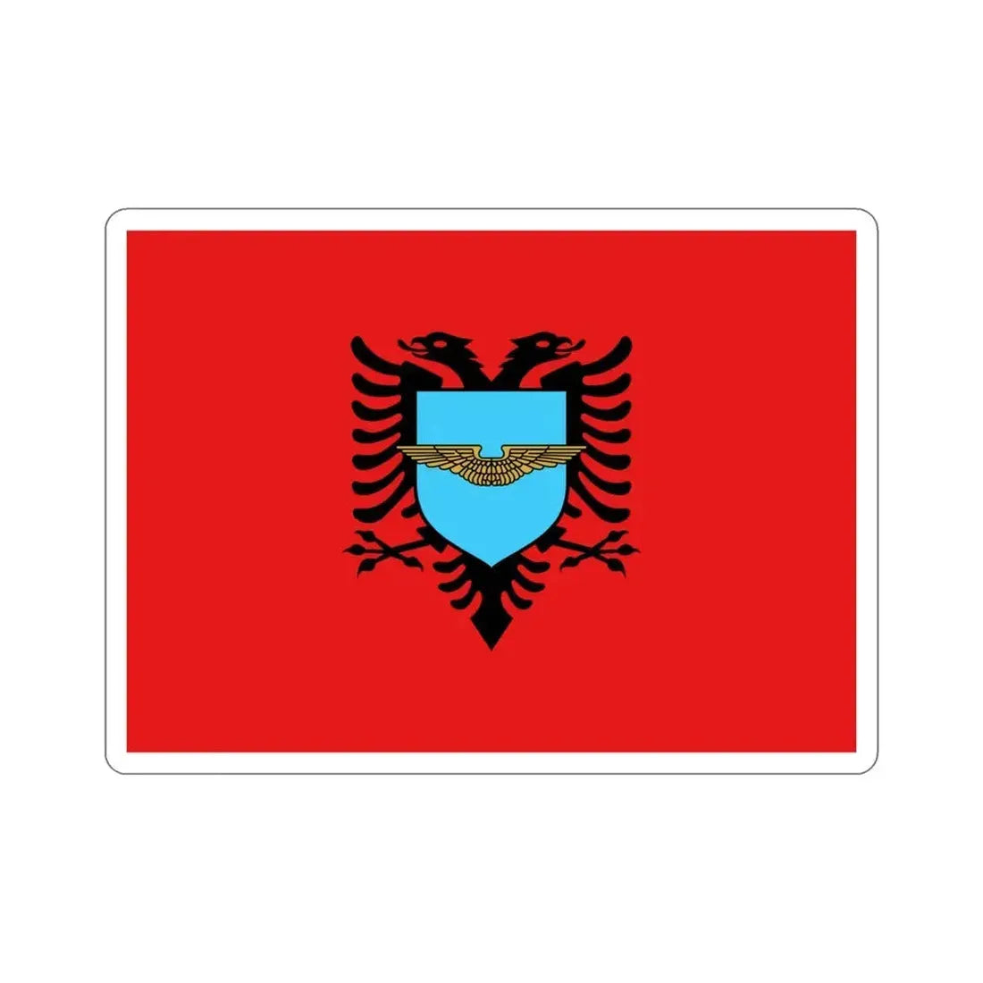 Flag of the Albanian Air Forces STICKER Vinyl Die-Cut Decal 4 Inch - The Sticker Space