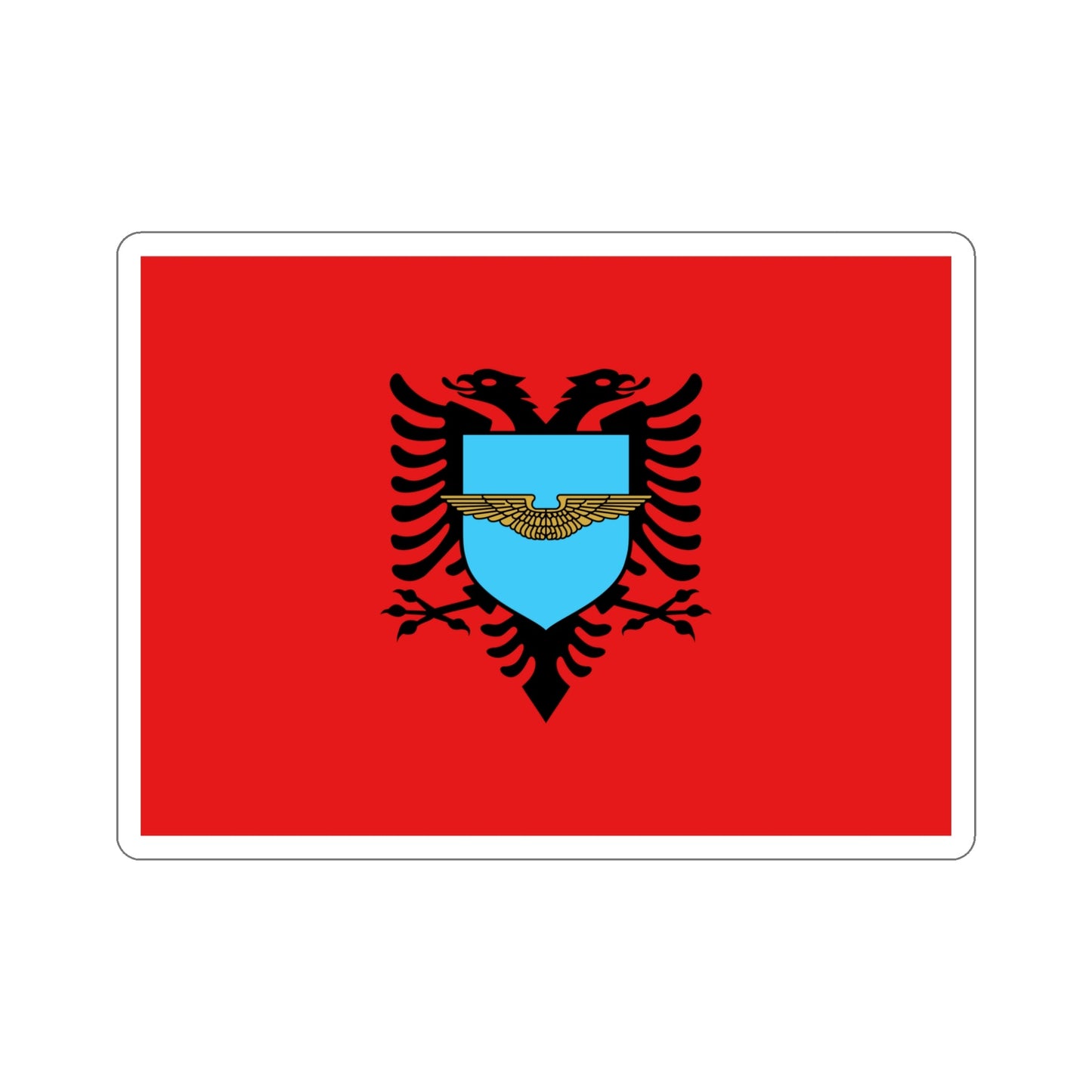 Flag of the Albanian Air Forces STICKER Vinyl Die-Cut Decal-5 Inch-The Sticker Space