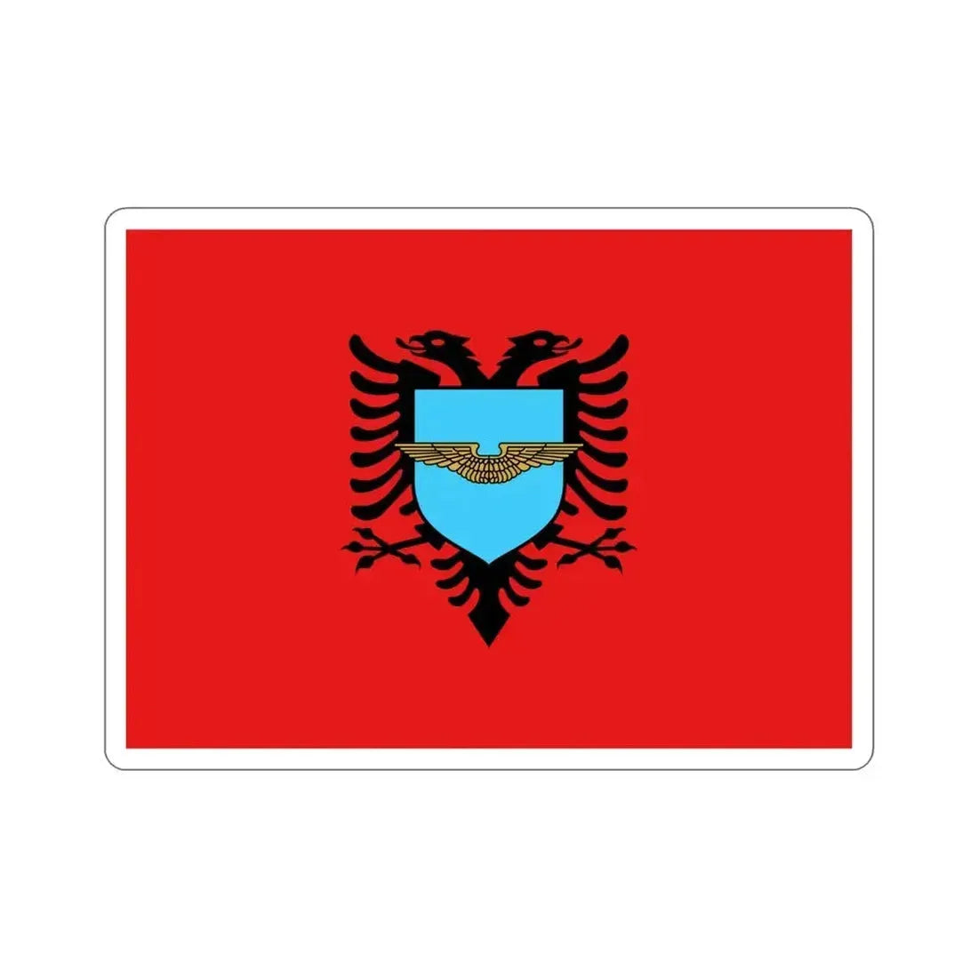 Flag of the Albanian Air Forces STICKER Vinyl Die-Cut Decal 5 Inch - The Sticker Space