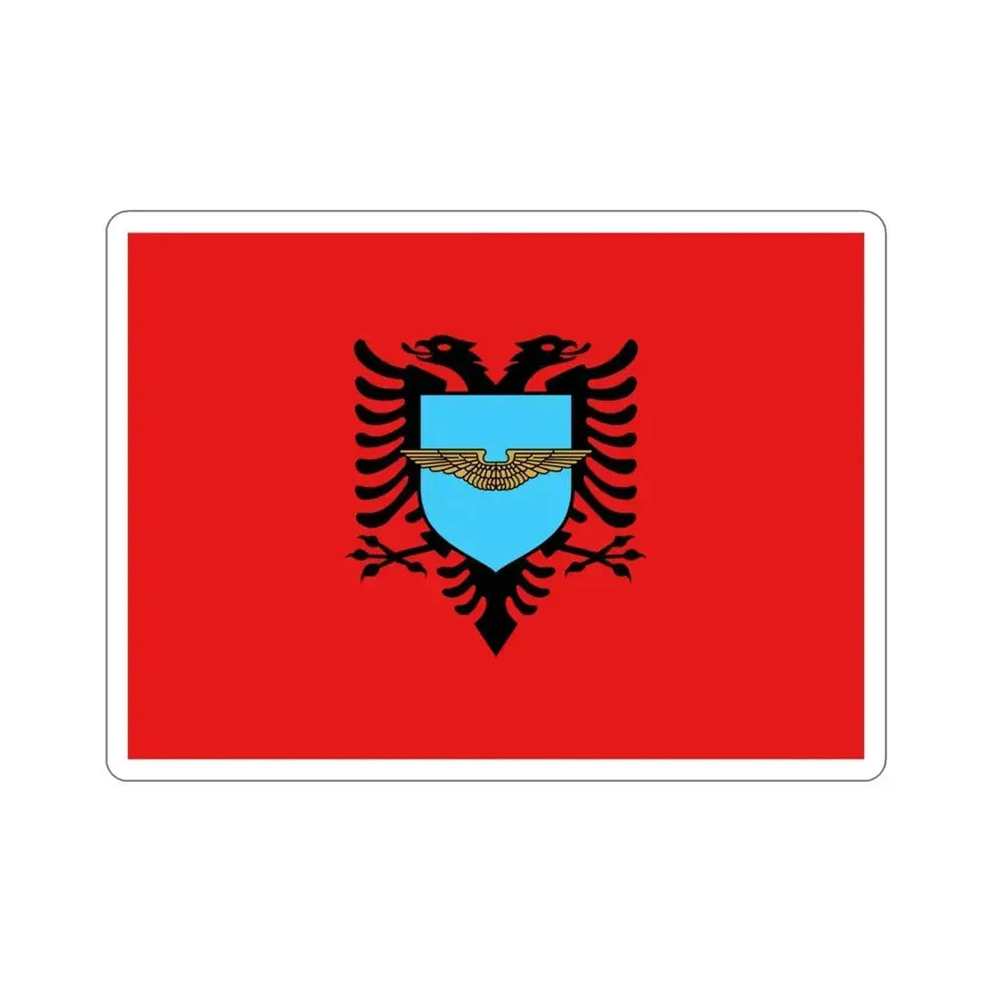 Flag of the Albanian Air Forces STICKER Vinyl Die-Cut Decal 5 Inch - The Sticker Space