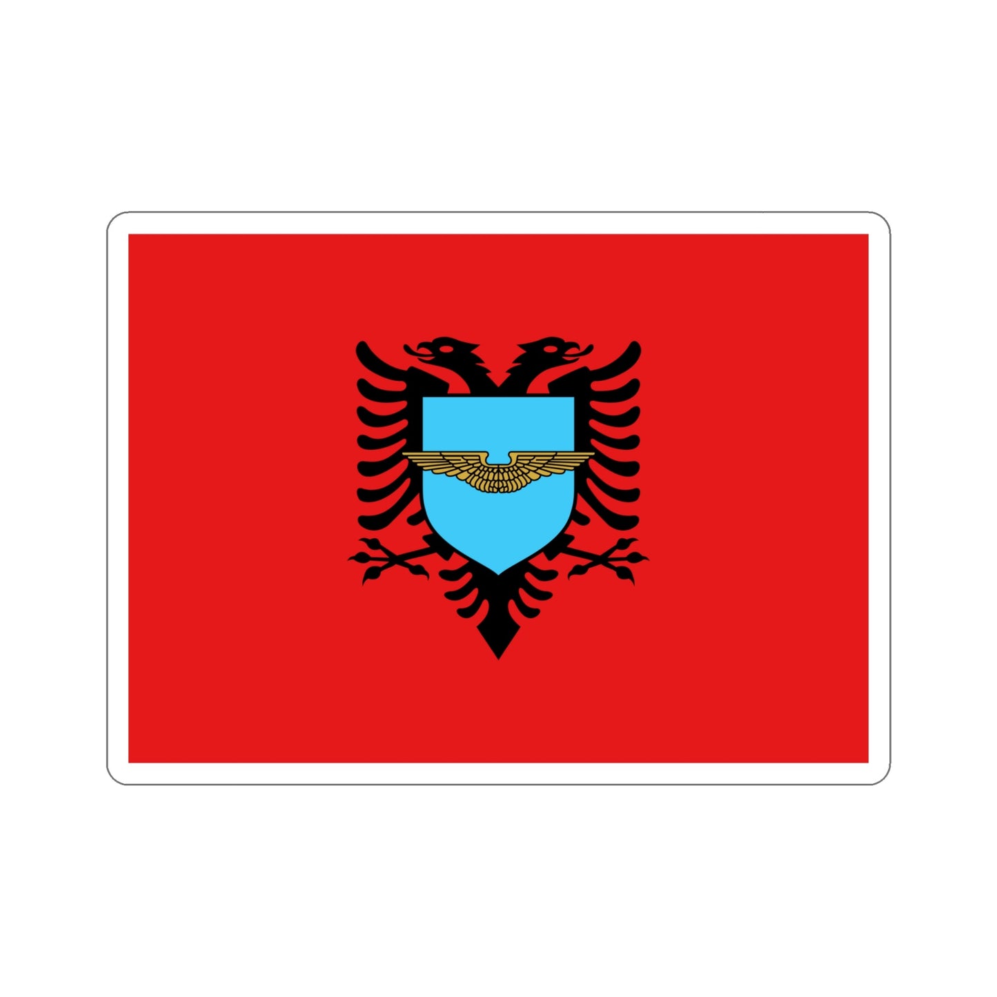 Flag of the Albanian Air Forces STICKER Vinyl Die-Cut Decal-6 Inch-The Sticker Space