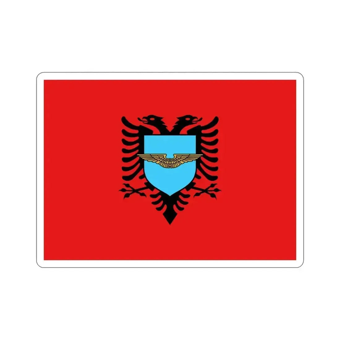 Flag of the Albanian Air Forces STICKER Vinyl Die-Cut Decal 6 Inch - The Sticker Space