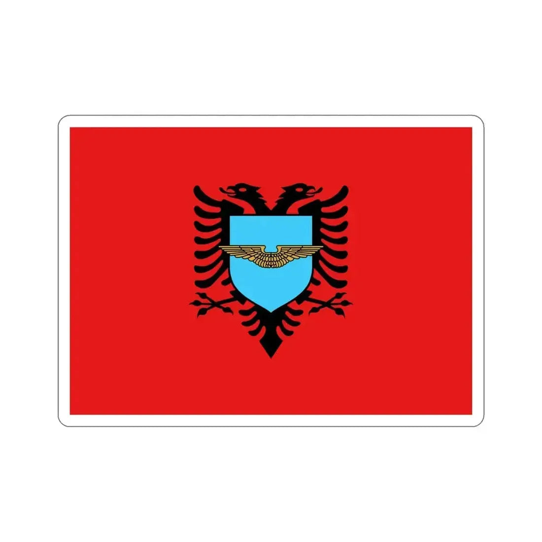 Flag of the Albanian Air Forces STICKER Vinyl Die-Cut Decal 6 Inch - The Sticker Space