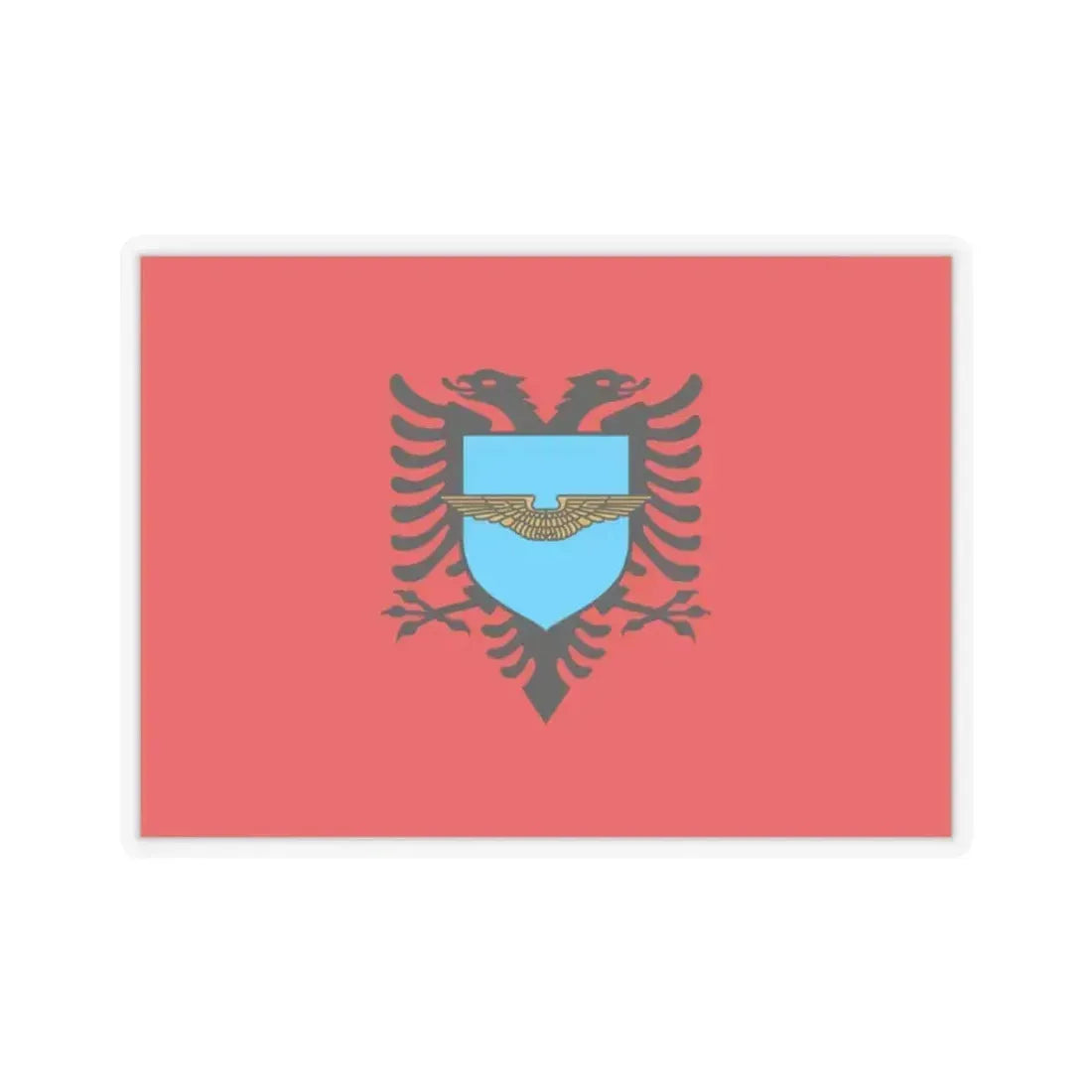 Flag of the Albanian Air Forces - STICKER Vinyl Kiss-Cut Decal 2 Inch Transparent - The Sticker Space