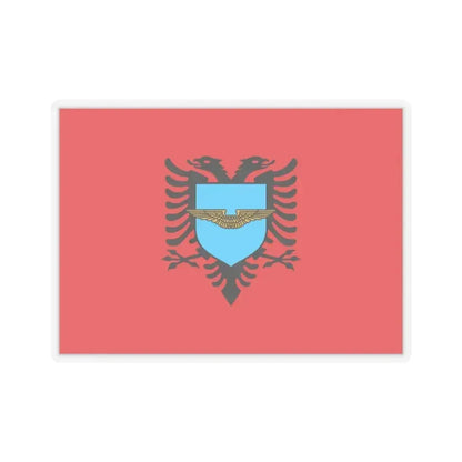 Flag of the Albanian Air Forces - STICKER Vinyl Kiss-Cut Decal 3 Inch Transparent - The Sticker Space