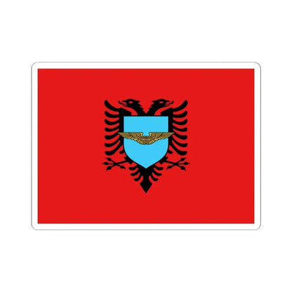 Flag of the Albanian Air Forces - STICKER Vinyl Kiss-Cut Decal 3 Inch White - The Sticker Space