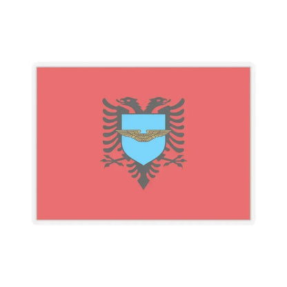Flag of the Albanian Air Forces - STICKER Vinyl Kiss-Cut Decal 4 Inch Transparent - The Sticker Space
