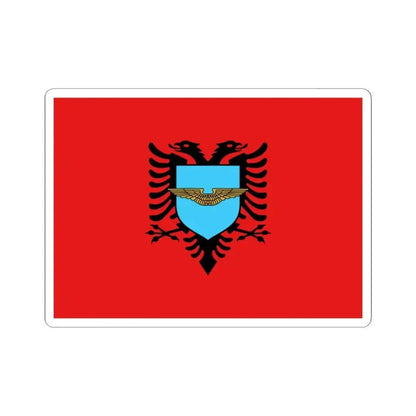 Flag of the Albanian Air Forces - STICKER Vinyl Kiss-Cut Decal 4 Inch White - The Sticker Space