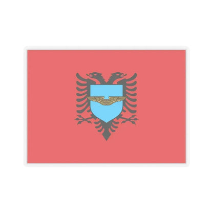 Flag of the Albanian Air Forces - STICKER Vinyl Kiss-Cut Decal 6 Inch Transparent - The Sticker Space