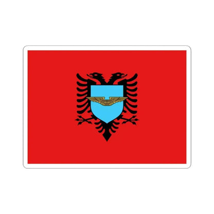 Flag of the Albanian Air Forces - STICKER Vinyl Kiss-Cut Decal 6 Inch White - The Sticker Space