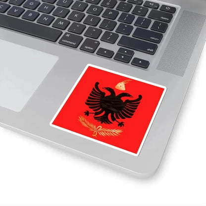 Flag of the Albanian Kingdom 1928-1939 (Albania) STICKER Vinyl Kiss-Cut Decal - The Sticker Space