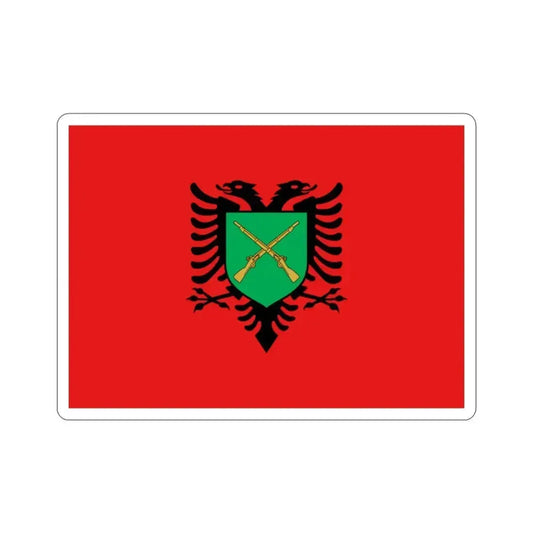 Flag of the Albanian Land Forces STICKER Vinyl Die-Cut Decal 2 Inch - The Sticker Space