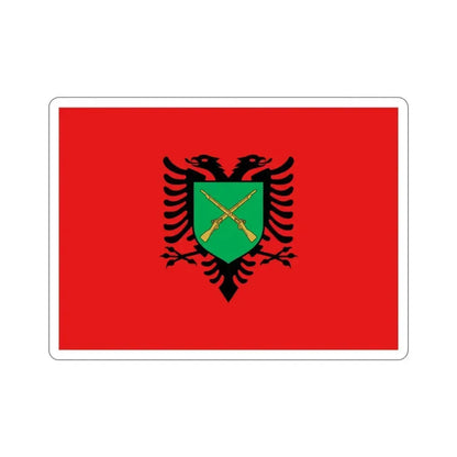 Flag of the Albanian Land Forces STICKER Vinyl Die-Cut Decal 3 Inch - The Sticker Space