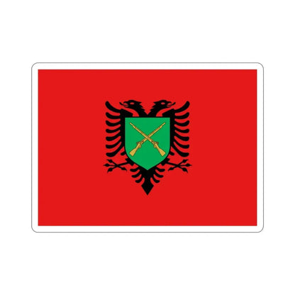 Flag of the Albanian Land Forces STICKER Vinyl Die-Cut Decal 3 Inch - The Sticker Space