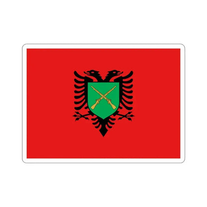 Flag of the Albanian Land Forces STICKER Vinyl Die-Cut Decal 4 Inch - The Sticker Space